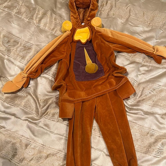 HTF Disney Store Cogsworth Plush Costume Beauty & The Beast Child Size clock - Picture 3 of 8